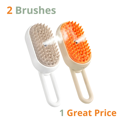 SteamGroom™ – The Gentle Steam Brush for Less Shedding & Easier Grooming