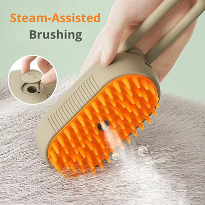 SteamGroom™ – The Gentle Steam Brush for Less Shedding & Easier Grooming