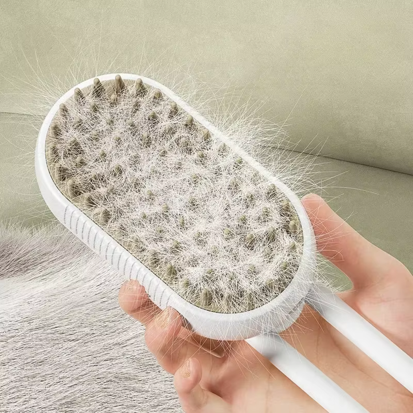 SteamGroom™ – The Gentle Steam Brush for Less Shedding & Easier Grooming
